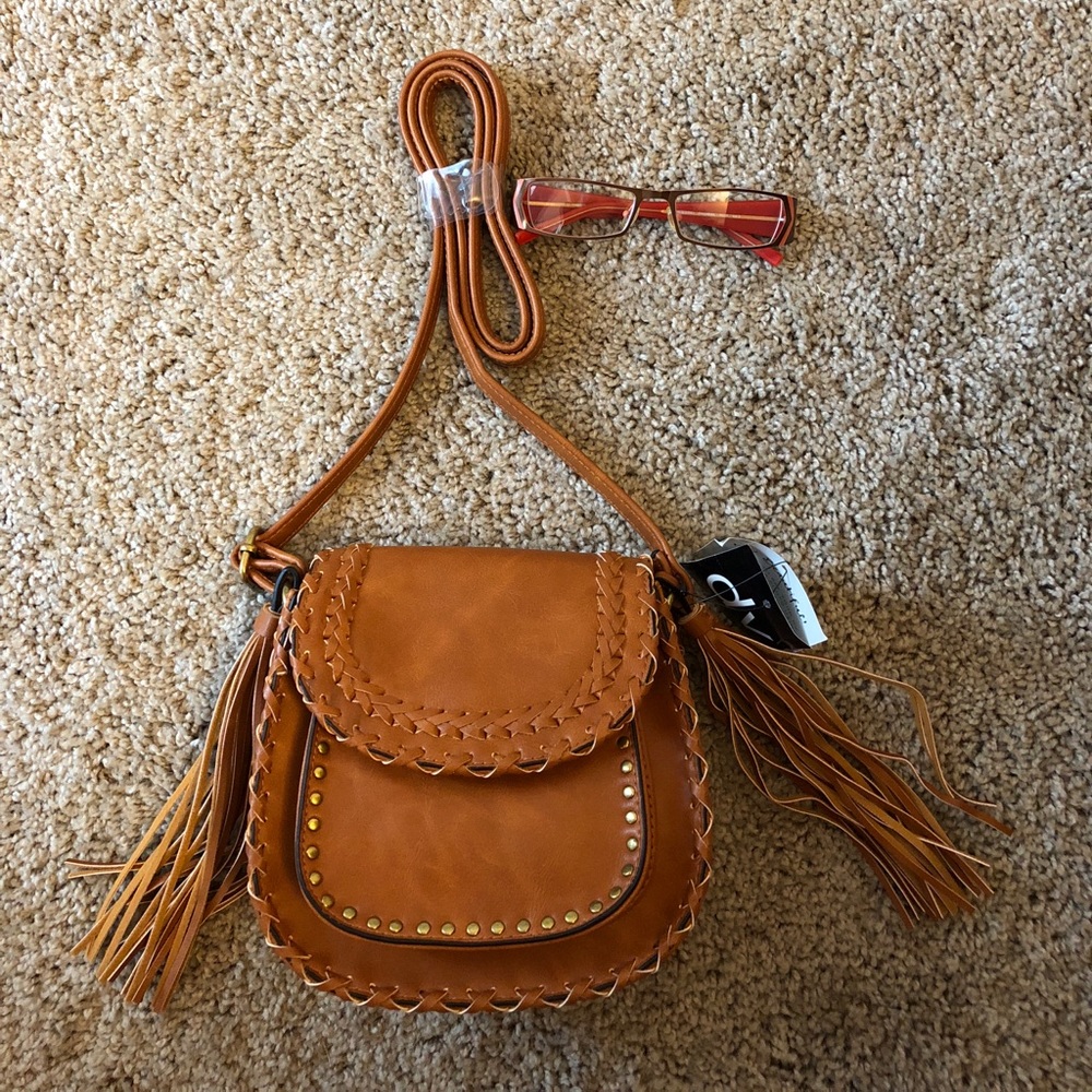 NWT DV Small Crossbody Bag with tassels - Picture 2 of 6